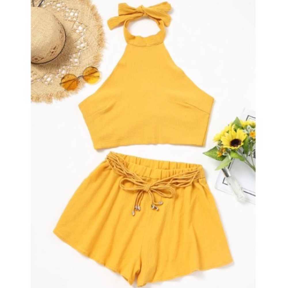 Zaful two piece halter set